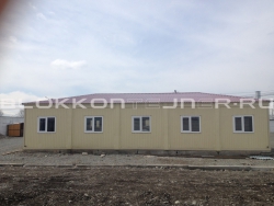 Модульная столовая для строительного объекта из 10-ти шт БК в Кенже