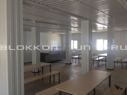 Модульная столовая для строительного объекта из 10-ти шт БК в Кенже